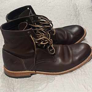 Oak Street Trent Leather Boots ORIGINALLY $340 receipt included size- 13